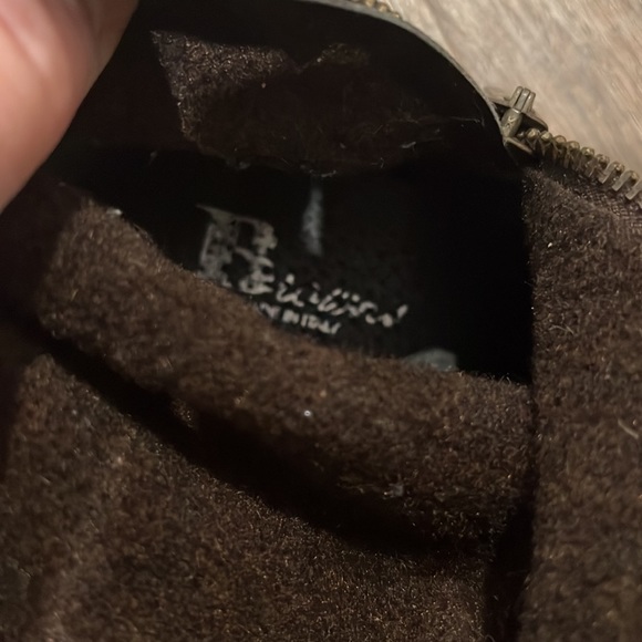 Browns made in Italy size 7 1/2 tan leather boots, calf extenders, small heel - Picture 9 of 9